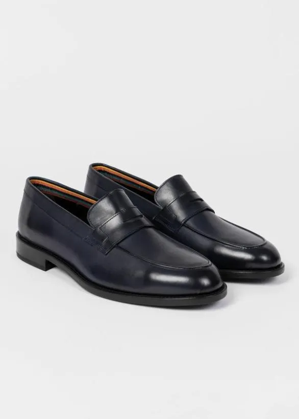 Paul Smith Formal Leather 039Montego039 Loafers Navy 8211 Mens