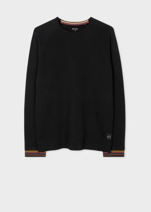 Paul Smith Loungewear 039Artist Stripe039 Cuff LongSleeve Lounge Top Black 8211 Mens Paul Smith Loungewear 039Artist Stripe039 Cuff LongSleeve Lounge Top Black 8211 Mens