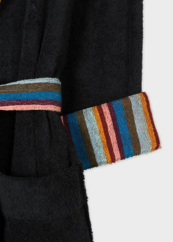Paul Smith Nightwear 039Artist Stripe039 Dressing Gown Black 8211 MensHome