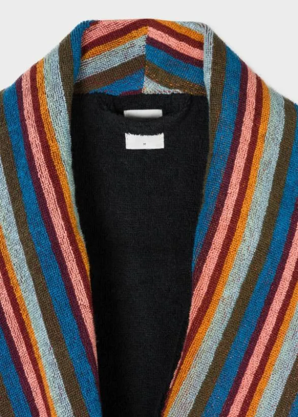 Paul Smith Nightwear 039Artist Stripe039 Dressing Gown Black 8211 MensHome