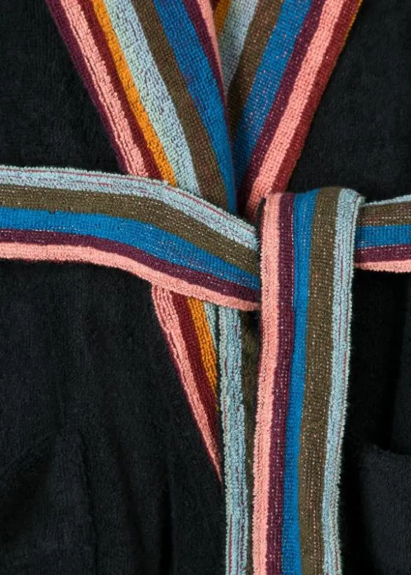 Paul Smith Nightwear 039Artist Stripe039 Dressing Gown Black 8211 MensHome