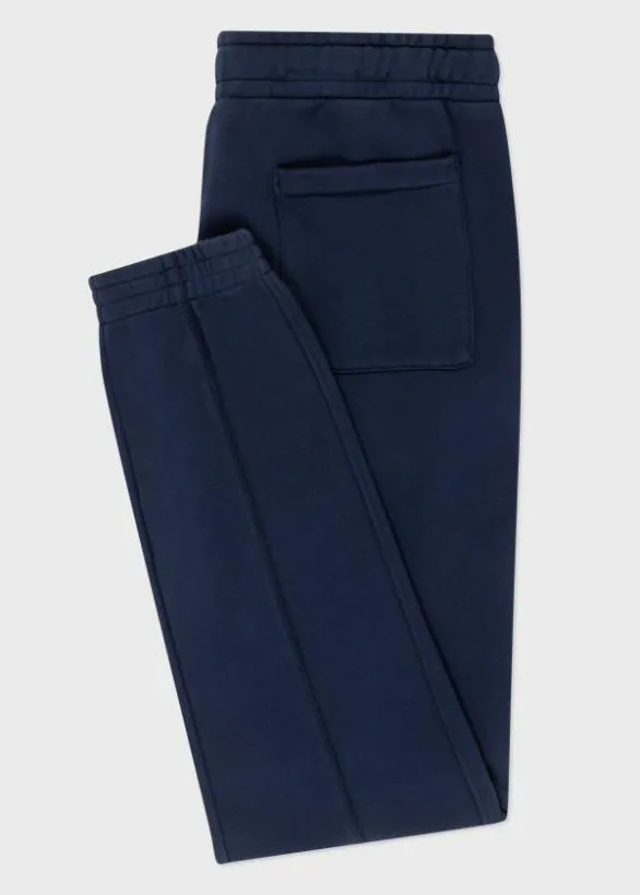 Paul Smith Pants Cotton 039Happy039 Sweatpants Navy 8211 Mens