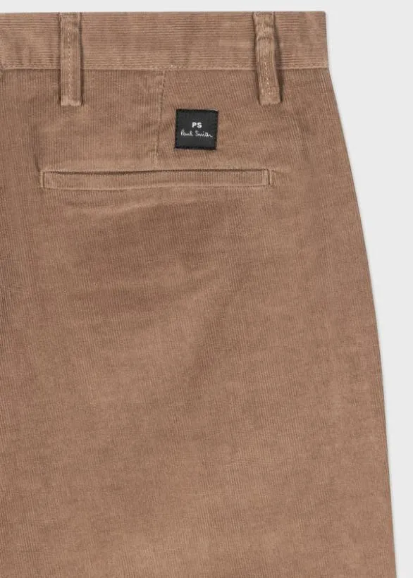 Paul Smith Pants LooseFit Cotton Corduroy Trousers Brown 8211 Mens