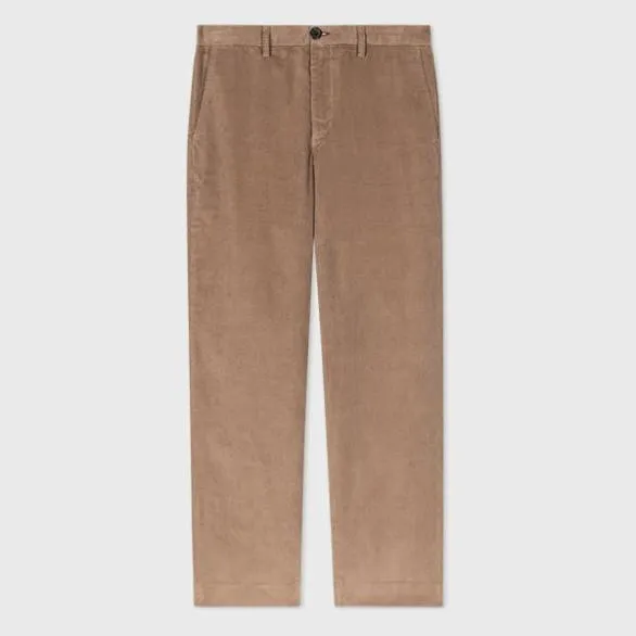 Paul Smith Pants LooseFit Cotton Corduroy Trousers Brown 8211 Mens