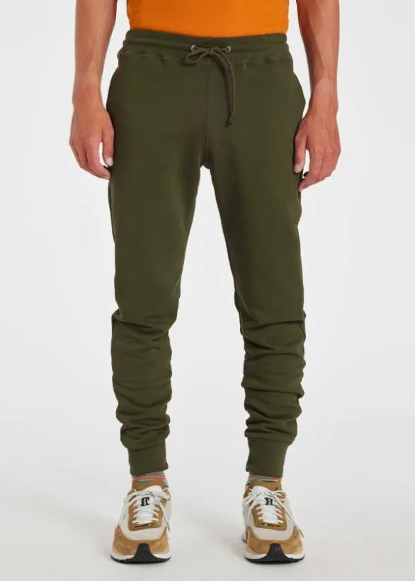 Paul Smith Pants Organic Cotton Zebra Logo Sweatpants Khaki 8211 Mens
