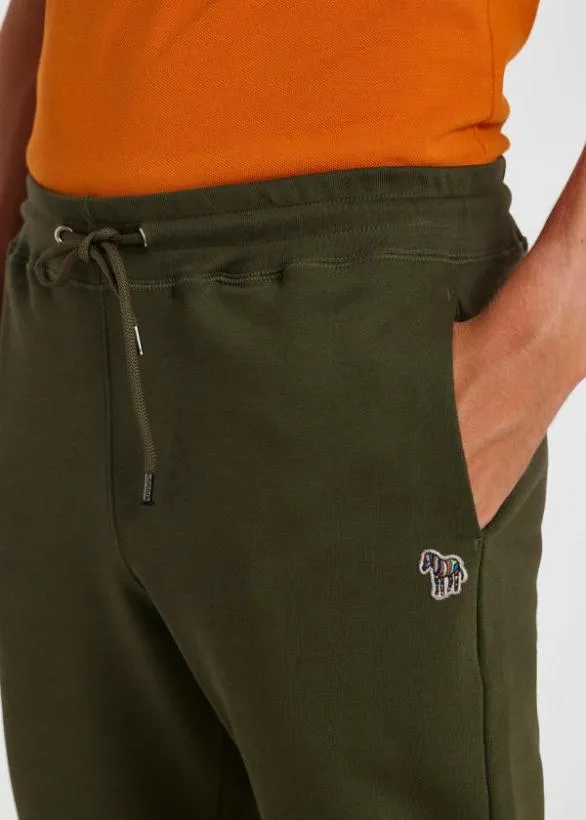 Paul Smith Pants Organic Cotton Zebra Logo Sweatpants Khaki 8211 Mens