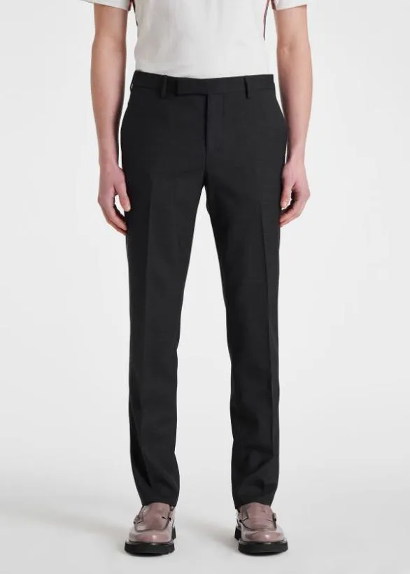 Paul Smith Pants SlimFit 039A Suit To Travel In039 Trousers Charcoal Grey 8211 Mens