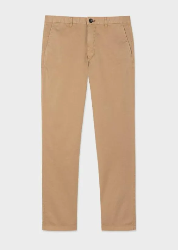 Paul Smith Pants SlimFit Stretch Cotton Chinos Tan 8211 Mens