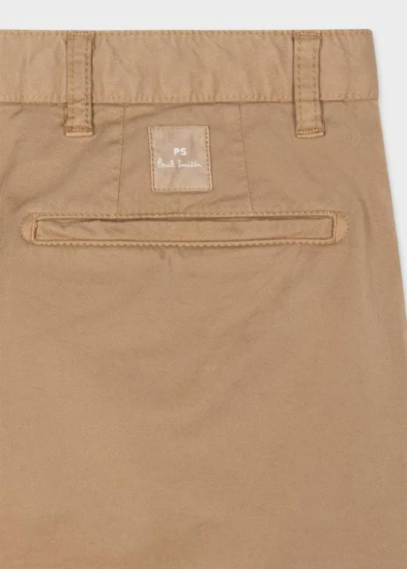 Paul Smith Pants SlimFit Stretch Cotton Chinos Tan 8211 Mens