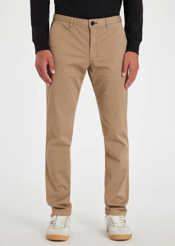 Paul Smith Pants SlimFit Stretch Cotton Chinos Tan 8211 Mens