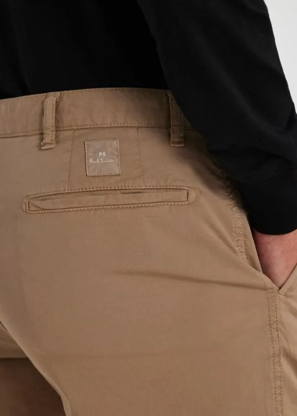 Paul Smith Pants SlimFit Stretch Cotton Chinos Tan 8211 Mens