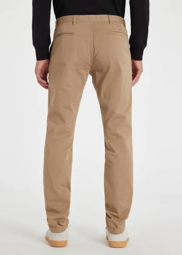 Paul Smith Pants SlimFit Stretch Cotton Chinos Tan 8211 Mens