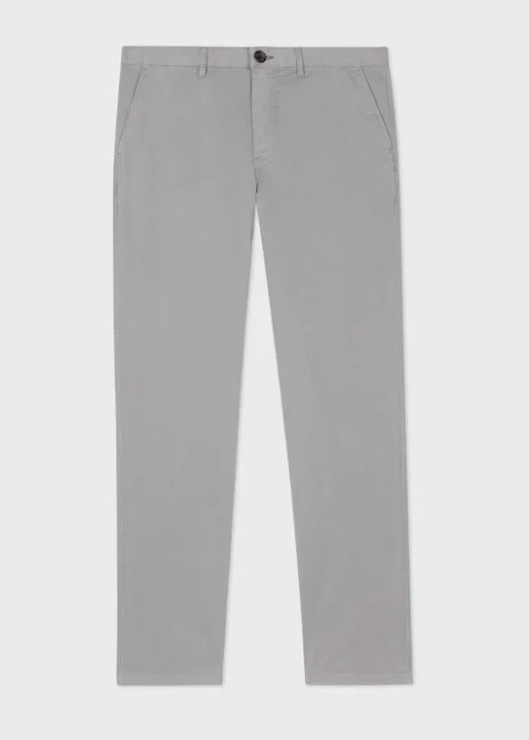 Paul Smith Pants StretchCotton Chinos Light Grey 8211 Mens