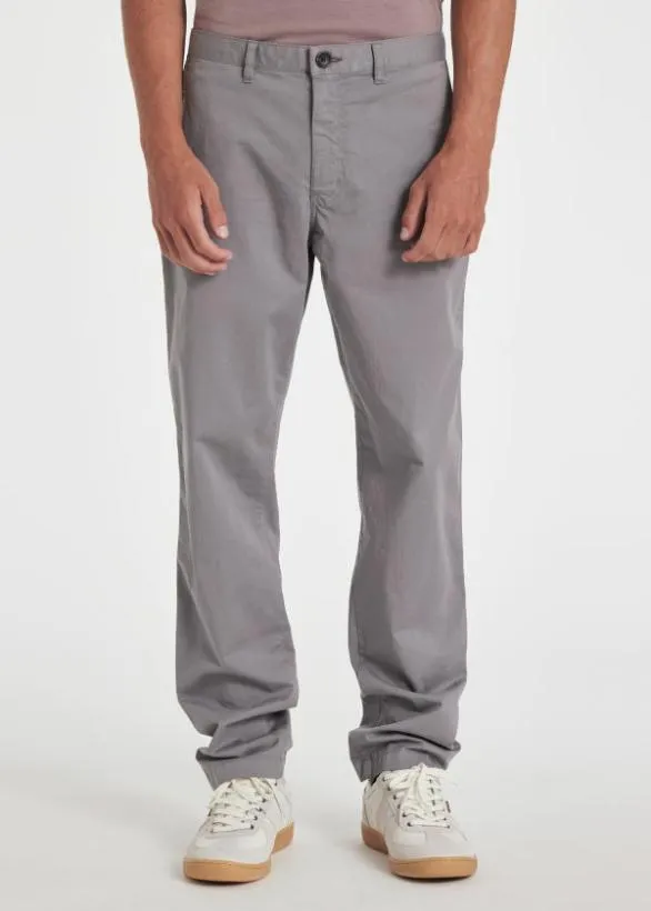 Paul Smith Pants StretchCotton Chinos Light Grey 8211 Mens