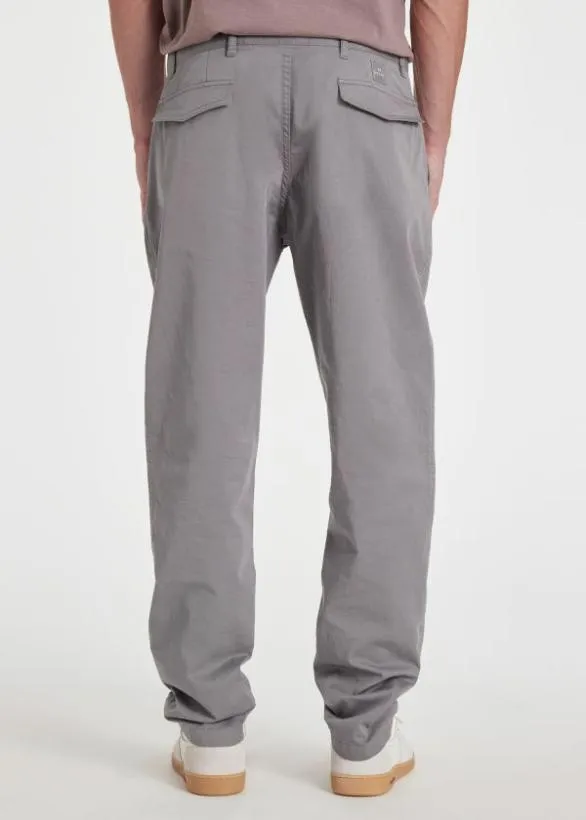 Paul Smith Pants StretchCotton Chinos Light Grey 8211 Mens