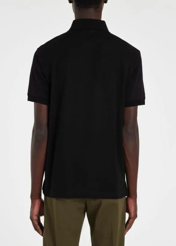 Paul Smith Polo Shirts 039Signature Stripe039 Trim Polo Shirt Black 8211 Mens
