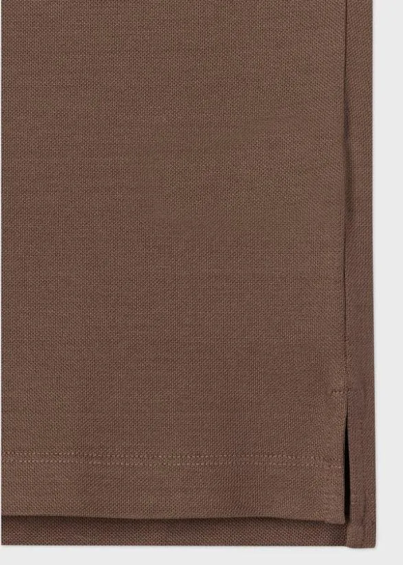 Paul Smith Polo Shirts 039Signature Stripe039 Trim Polo Shirt Brown 8211 Mens