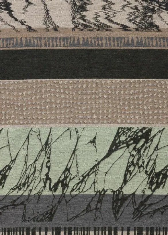 Paul Smith Scarves 039Assembled Stripe039 Scarf Brown 8211 Mens