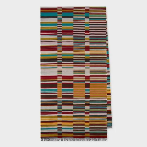 Paul Smith Scarves Jacquard Stripe Scarf Multicolour 8211 Mens