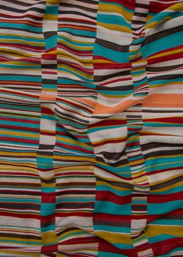 Paul Smith Scarves Jacquard Stripe Scarf Multicolour 8211 Mens
