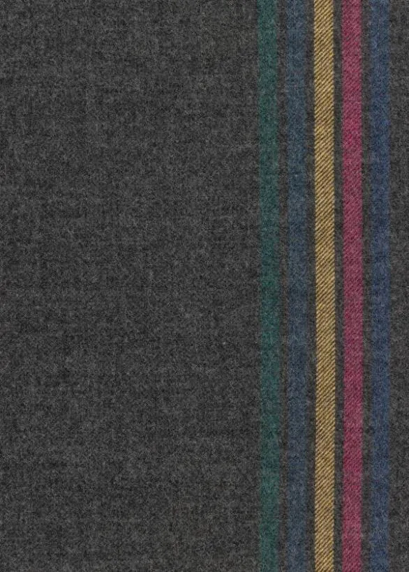 Paul Smith Scarves WoolBlend 039Sports Stripe039 Scarf Grey 8211 Mens