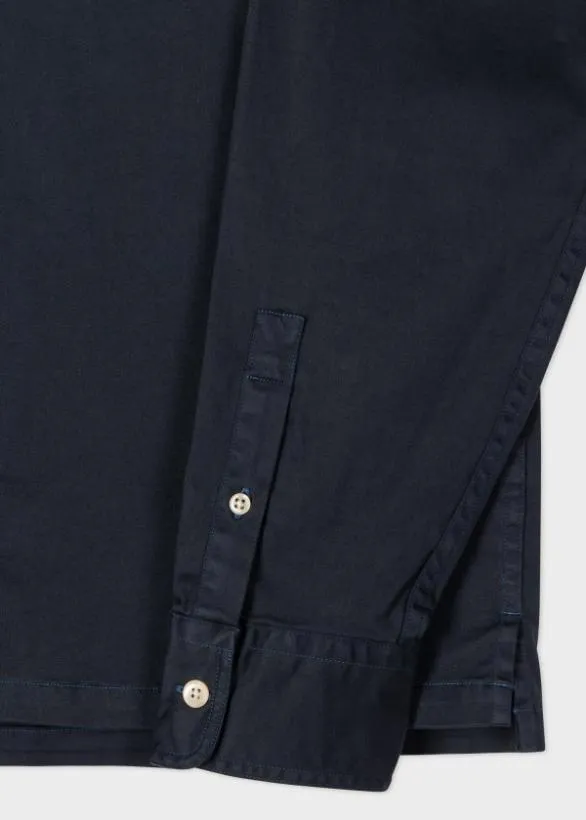 Paul Smith Shirts CottonBlend CasualFit Shirt Navy 8211 Mens