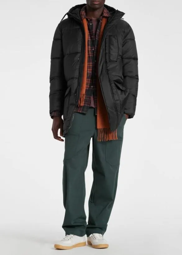 Paul Smith Shirts Cotton Flannel Shirt Brown 8211 Mens