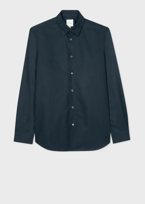 Paul Smith Shirts RegularFit Cotton 039Artist Stripe039 Cuff Shirt Navy 8211 Mens Paul Smith Shirts RegularFit Cotton 039Artist Stripe039 Cuff Shirt Navy 8211 Mens