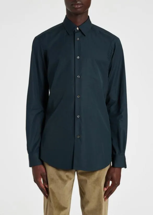 Paul Smith Shirts RegularFit Cotton 039Artist Stripe039 Cuff Shirt Navy 8211 Mens
