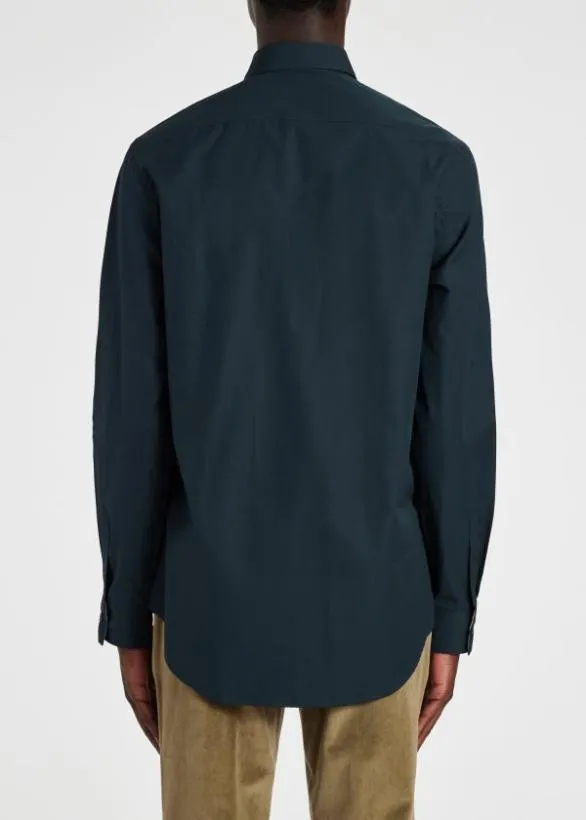 Paul Smith Shirts RegularFit Cotton 039Artist Stripe039 Cuff Shirt Navy 8211 Mens
