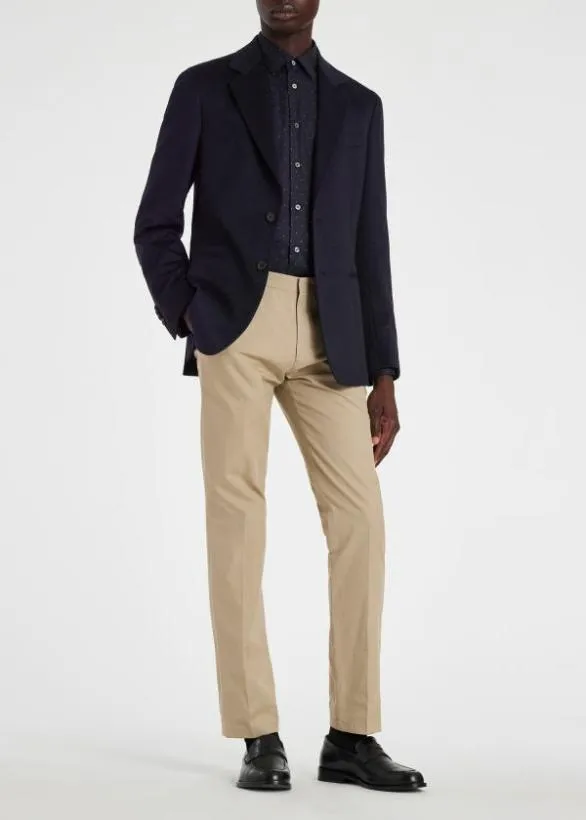 Paul Smith Shirts SlimFit Polka Dot CottonTwill Shirt Navy 8211 Mens