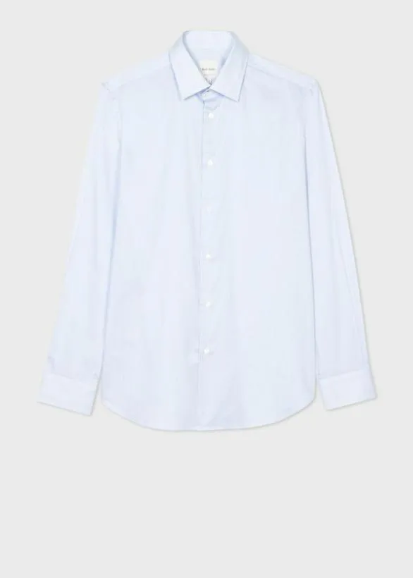 Paul Smith Shirts TailoredFit 039Fine Stripe039 Easy Care Shirt Light Blue 8211 Mens Paul Smith Shirts TailoredFit 039Fine Stripe039 Easy Care Shirt Light Blue 8211 Mens
