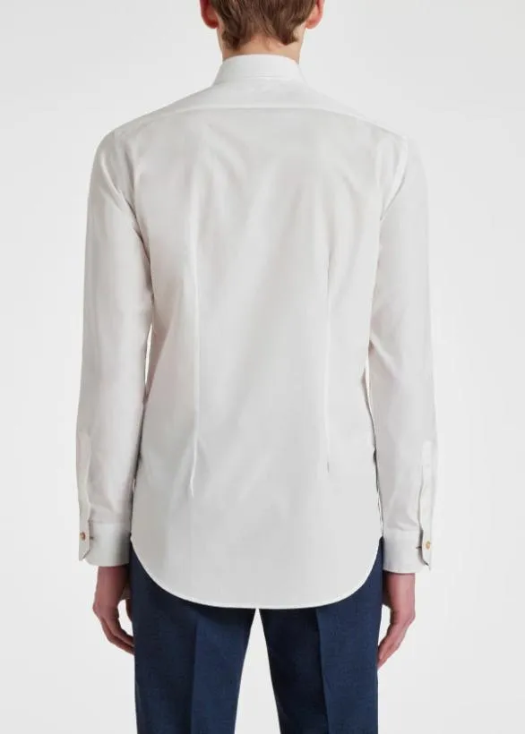 Paul Smith Shirts TailoredFit 039Signature Stripe039 Cuff Shirt White 8211 Mens