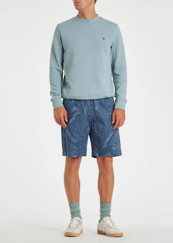 Paul Smith Shorts 039Bandana039 Cotton Shorts Blue 8211 Mens