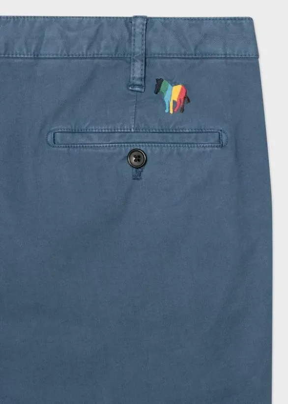 Paul Smith Shorts CottonTwill 039Broad Stripe Zebra039 Shorts Blue 8211 Mens