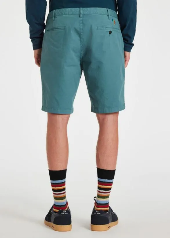 Paul Smith Shorts CottonTwill 039Broad Stripe Zebra039 Shorts Blue 8211 Mens