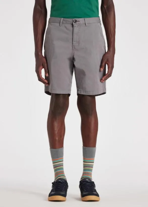 Paul Smith Shorts StretchCotton Shorts Light Grey 8211 Mens