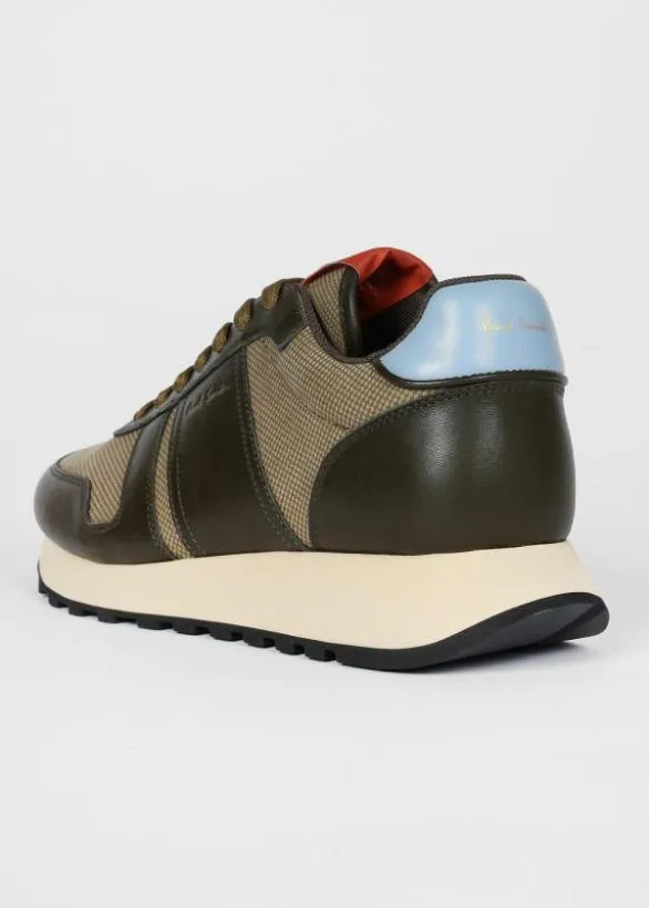 Paul Smith Sneakers Leather 039Eighties039 Trainers Khaki 8211 Mens