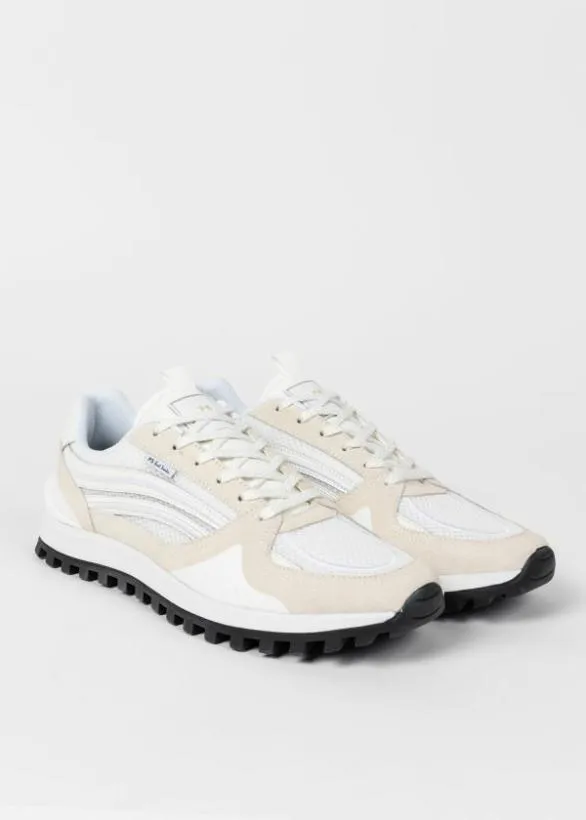 Paul Smith Sneakers Suede 039Marino039 Trainers White 8211 Mens