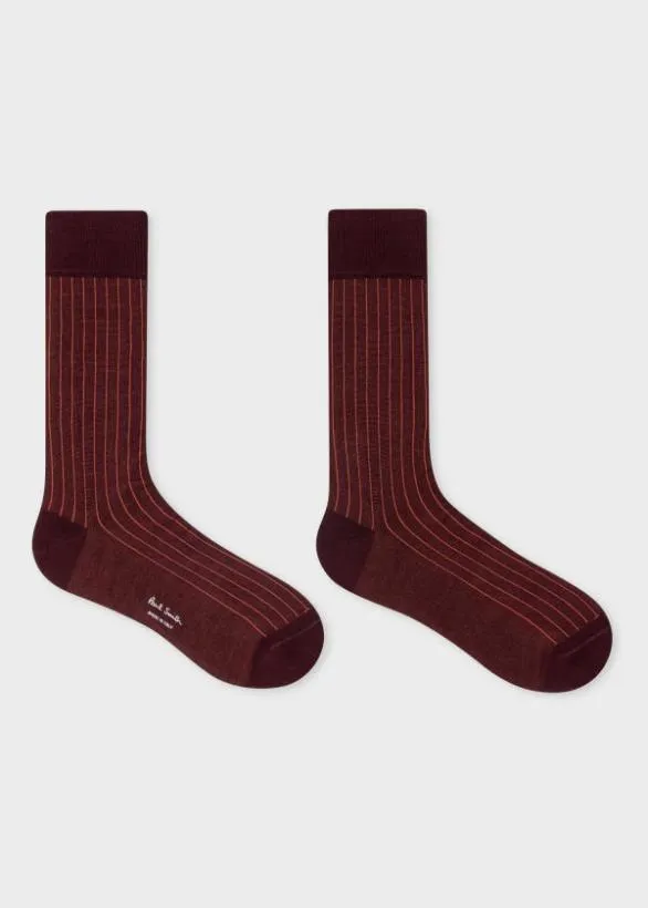 Paul Smith Socks 039Painted Stripe039 CottonBlend Three Pack Socks Multicolour 8211 Mens