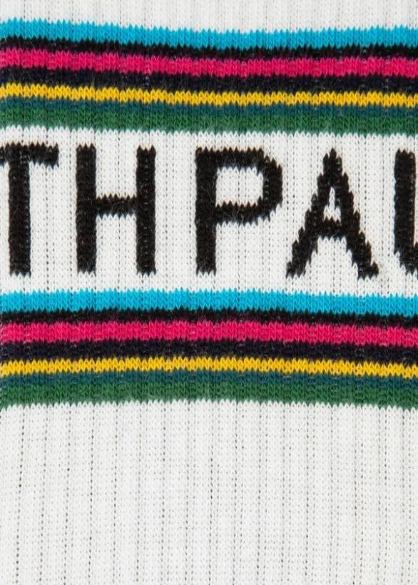 Paul Smith Socks 039Paul Smith039 CottonBlend Tube Socks White 8211 Mens