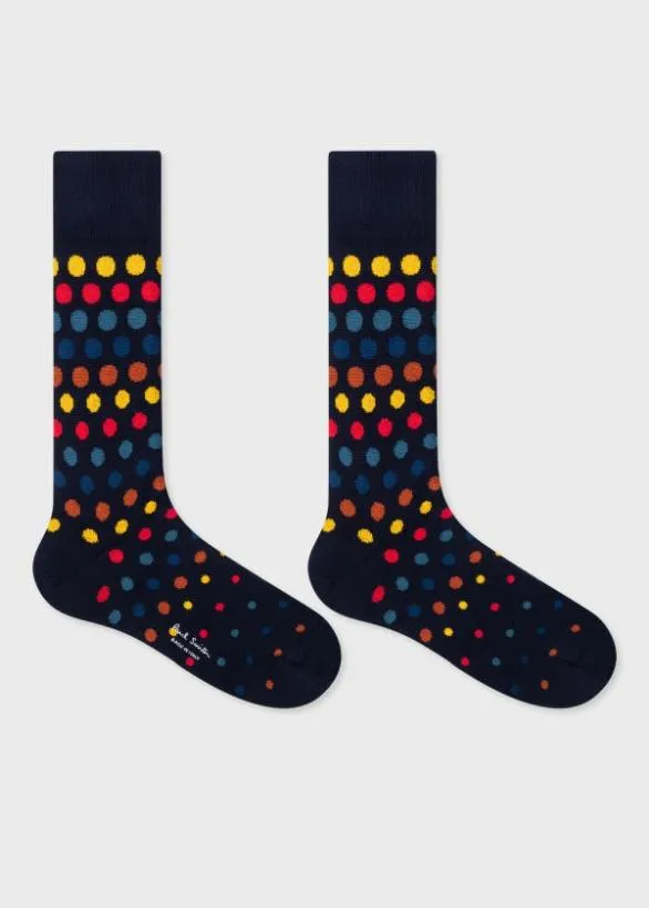 Paul Smith Socks Polka Dot Socks Three Pack Black 8211 Mens