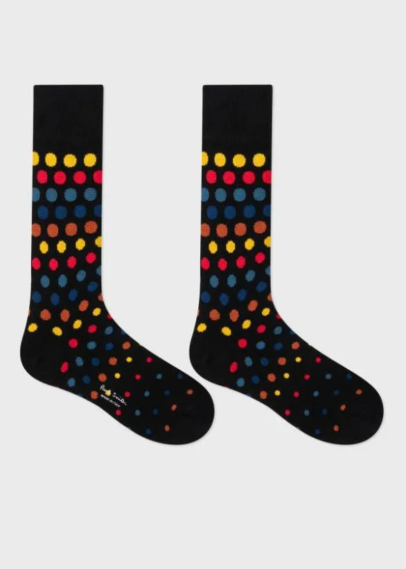 Paul Smith Socks Polka Dot Socks Three Pack Black 8211 Mens