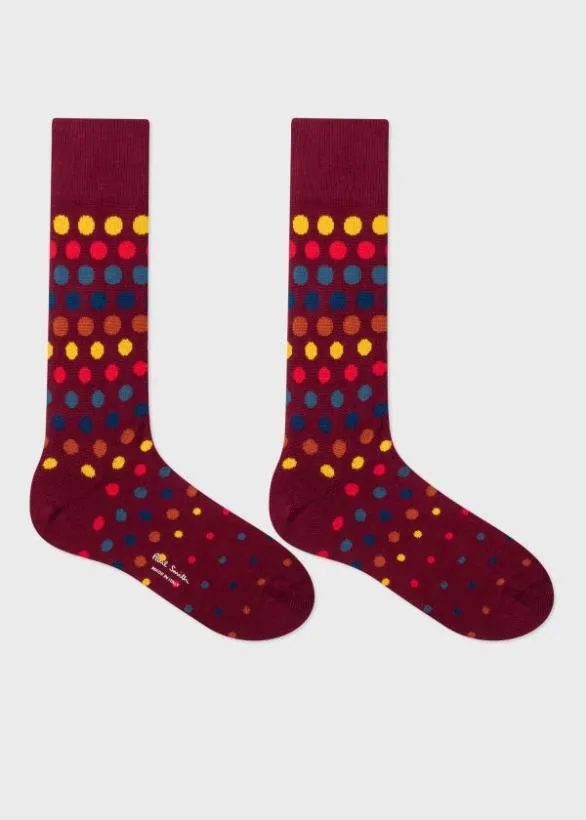 Paul Smith Socks Polka Dot Socks Three Pack Black 8211 Mens