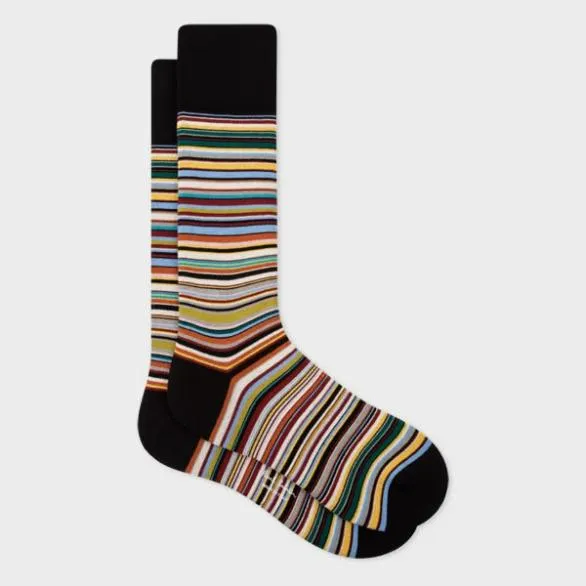 Paul Smith Stationery 039Signature Stripe039 Socks and Notebook Gift Set Signature Stripe 8211 Home