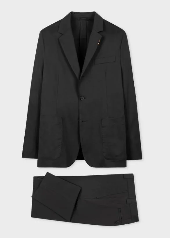 Paul Smith Suits StretchCotton Twill ThreeButton Suit Dark Navy 8211 Mens
