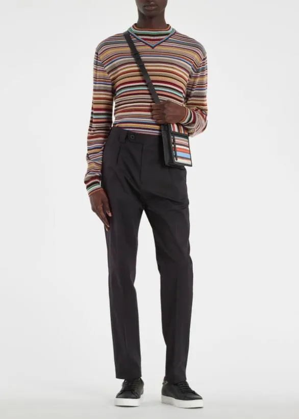 Paul Smith Suits StretchCotton Twill ThreeButton Suit Dark Navy 8211 Mens