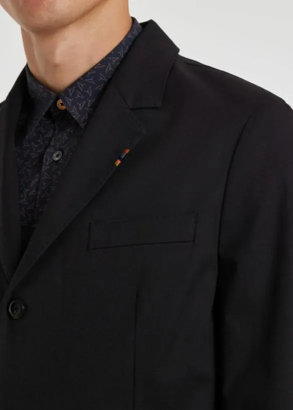 Paul Smith Suits StretchCotton Twill ThreeButton Suit Dark Navy 8211 Mens
