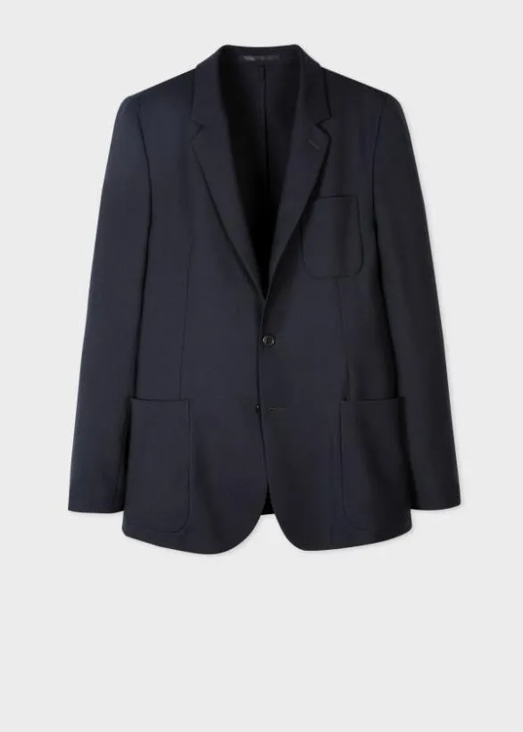 Paul Smith Suits TailoredFit PatchPocket Unlined Blazer Navy 8211 Mens