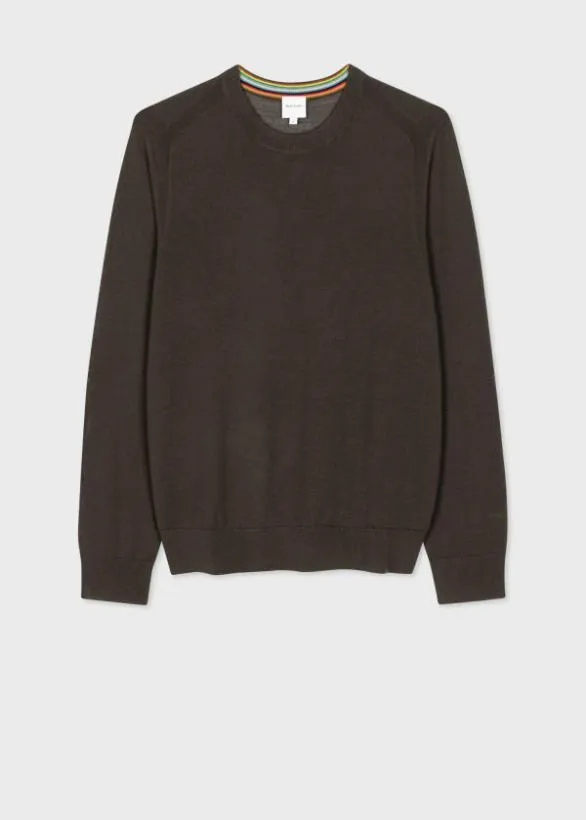 Paul Smith Sweaters Merino Wool Sweater Dark Green 8211 Mens